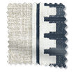 Arlo Oatmeal & Ascott Indigo 見本の写真