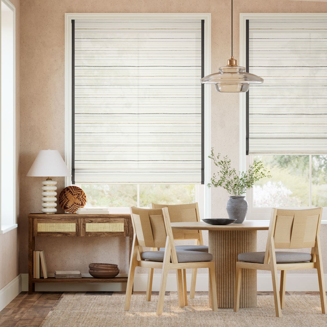 Athens Birch & Shadow Roman Blind