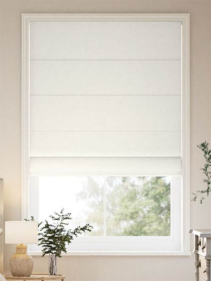 Aurora Boucle Warm White ローマンシェード サムネイル写真
