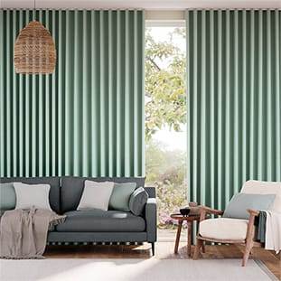 ビジュリネン　アクア カーテン サムネイル写真