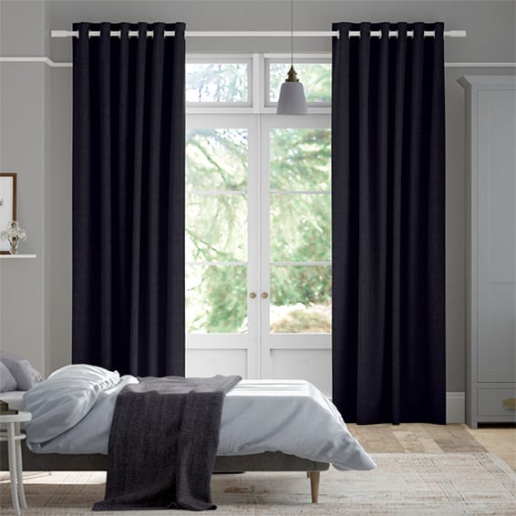 Bijou Linen Indigo  カーテン