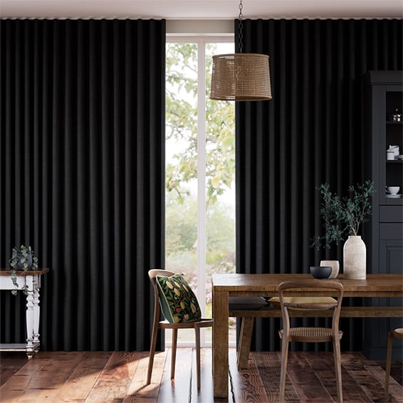 Bijou Linen Noir  カーテン