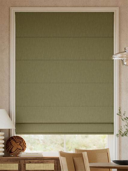Bijou Linen Olive ローマンシェード サムネイル写真