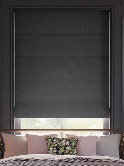 Cambridge Velvet Silhouette Grey ローマンシェード サムネイル写真