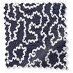 Carina Jacquard Navy Curtains サンプルの写真