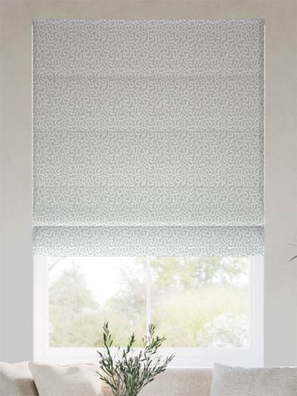 Carina Jacquard Winter Blue ローマンシェード サムネイル写真