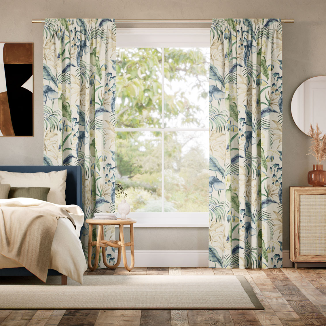 Cedella Azure Curtains