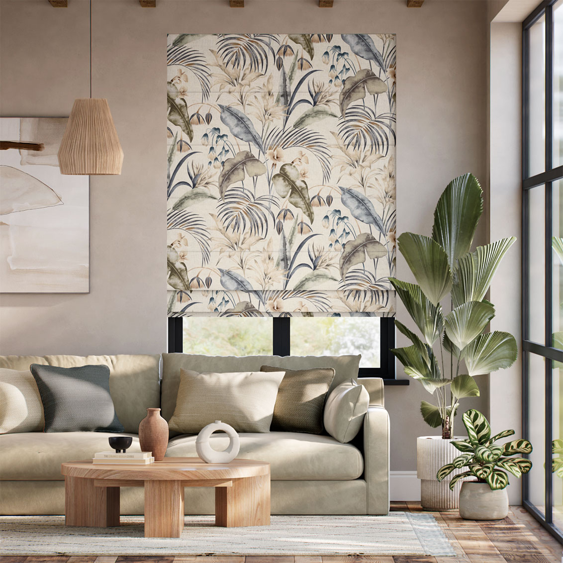 Cedella Sepia  Roman Blind