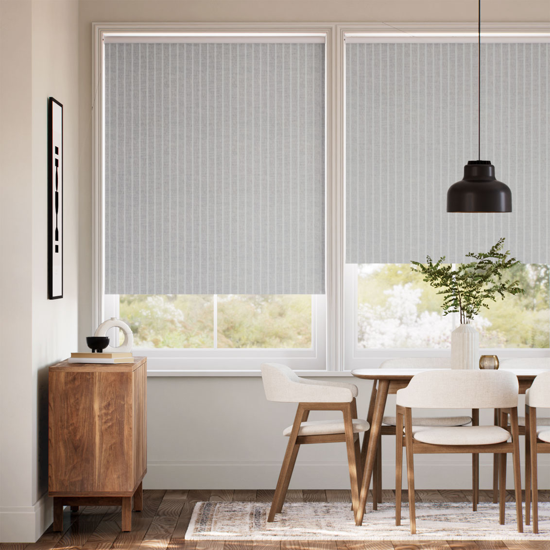 Choices Petra Stripe Soft Grey Roller Blind
