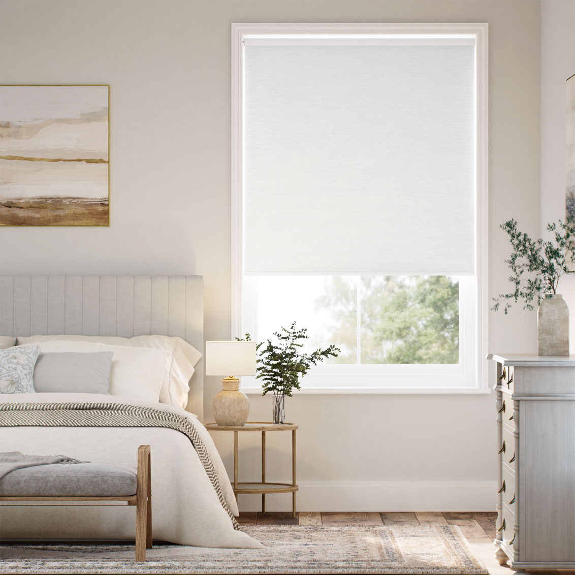 Detroit Blackout Stone Grey Roller Blind