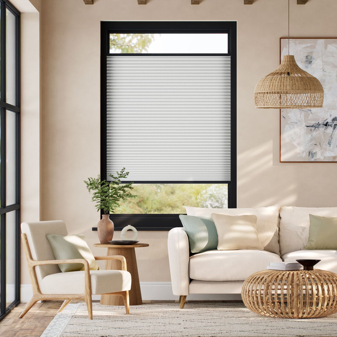 DuoLight Mosaic Cool Grey Stick2Fit Pleated