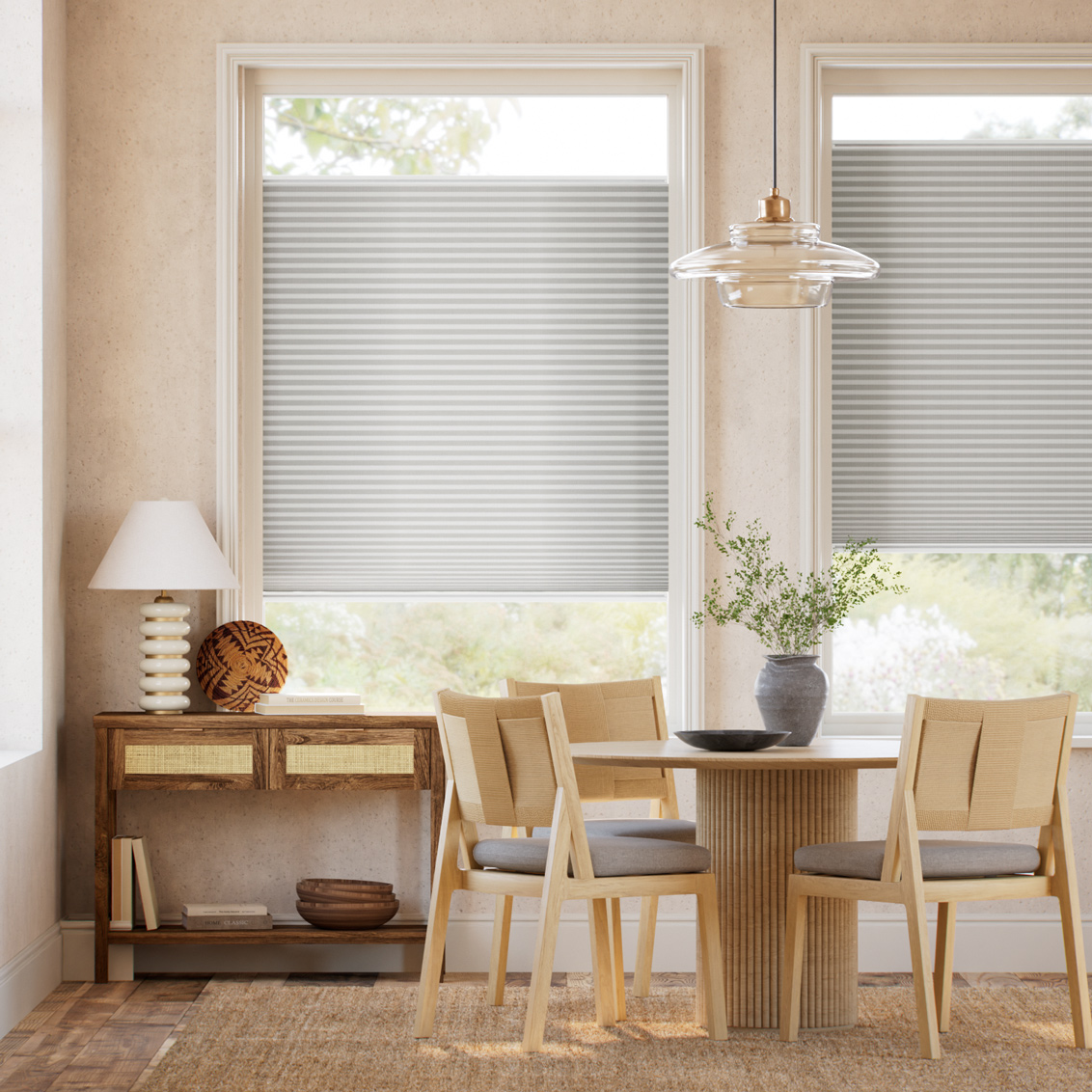 DuoLight Strie Soft Grey Stick2Fit Pleated