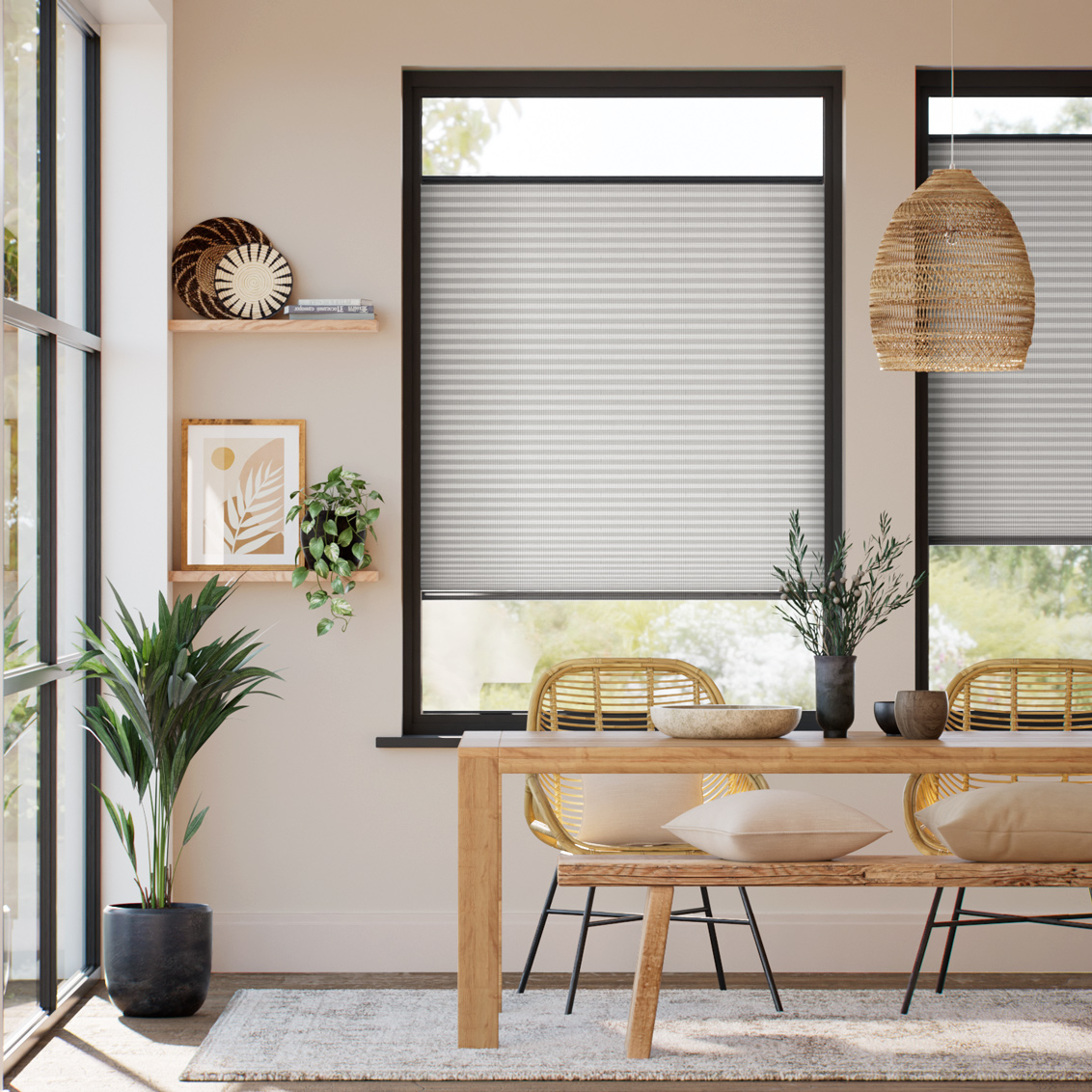 DuoLight Terrazzo Stone Stick2Fit Pleated