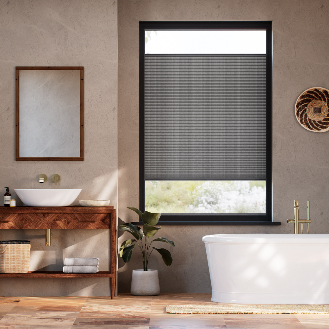 DuoShade Strie Lead Stick2Fit Pleated