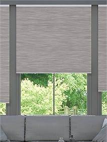 Electric DuoShade Cordless Grain Urban Grey コードレスハニカム サムネイル写真