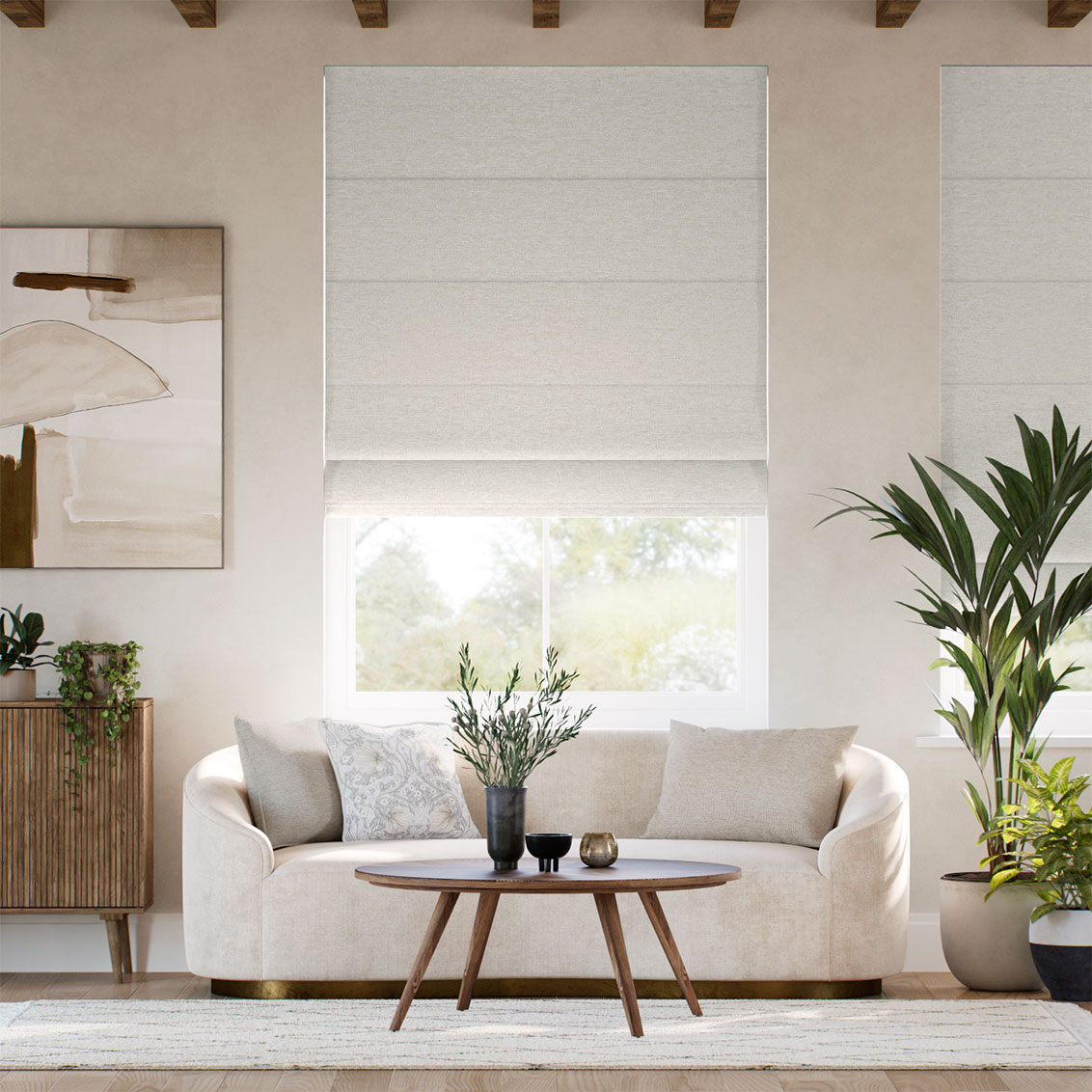 Evelyn Champagne Roman Blind