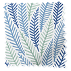 Falling Leaves Blue & Aqua Roller Blind サンプルの写真