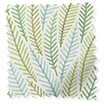 Falling Leaves Green & Aqua Roller Blind サンプルの写真