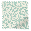 ２Flower Block Aqua Roller Blind サンプルの写真