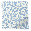 ２Flower Block Blue Roman Blind サンプルの写真