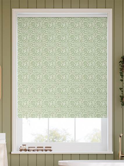 Flower Block Green ロールスクリーン サムネイル写真