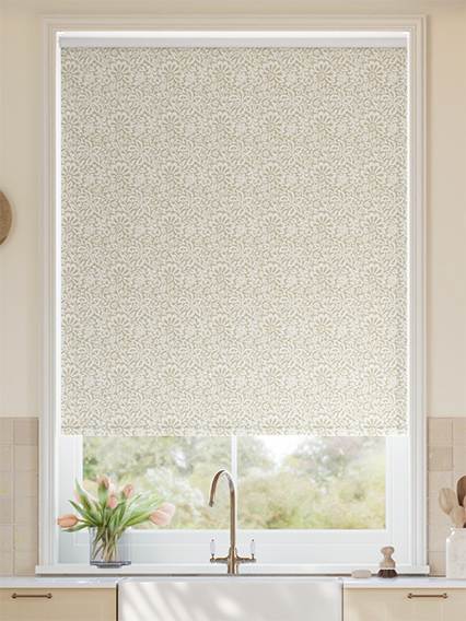 Flower Block Neutral ロールスクリーン サムネイル写真
