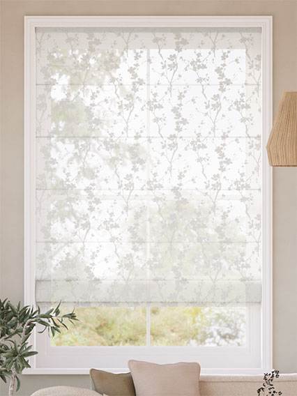 Fuji Blossom Ice White ローマンシェード サムネイル写真