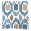 ２Inca Spot Blue Roller Blind サンプルの写真