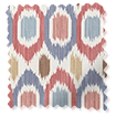 ２Inca Spot Blue & Red Roman Blind サンプルの写真