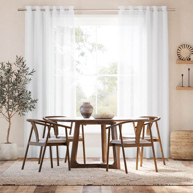Juno Voile Bright White カーテン サムネイル写真