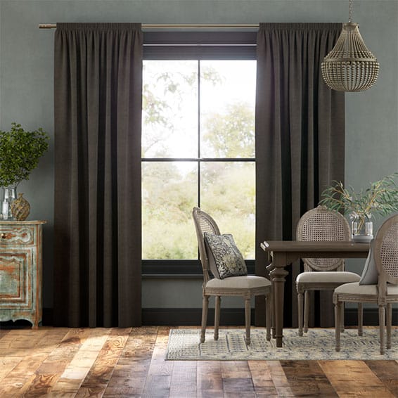 Paleo Linen Taupe  Curtains