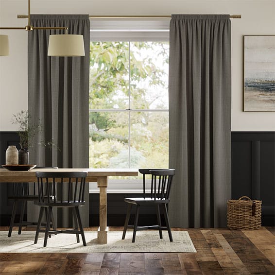 Paleo Linen Vapour Grey  Curtains