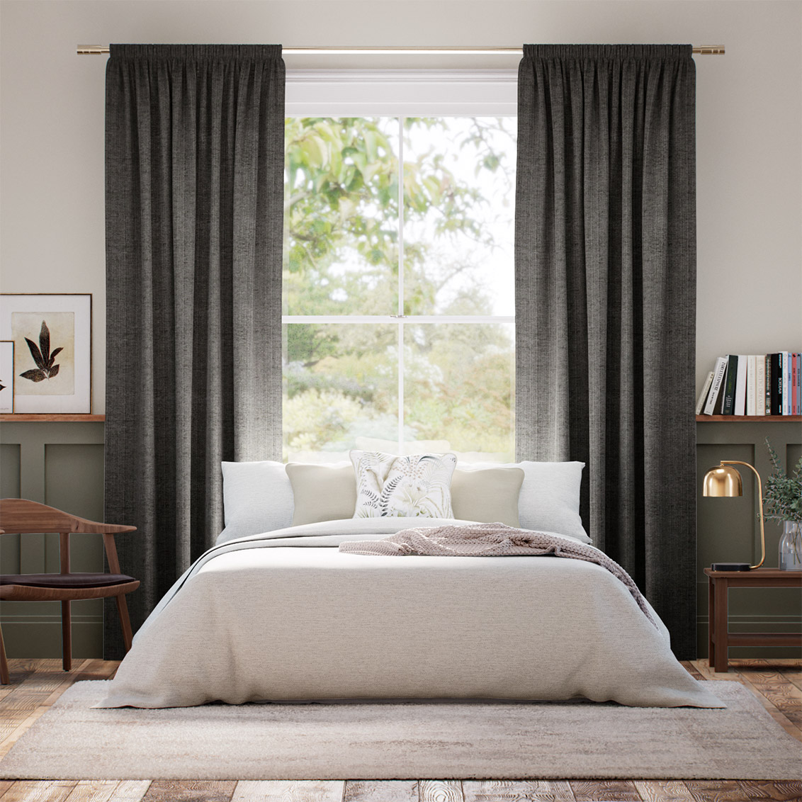 Rydal Graphite Curtains