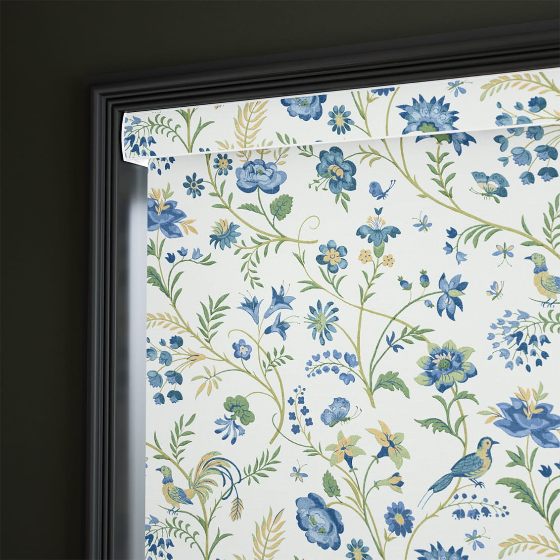 ２Songbird Blue & Green Roller Blind