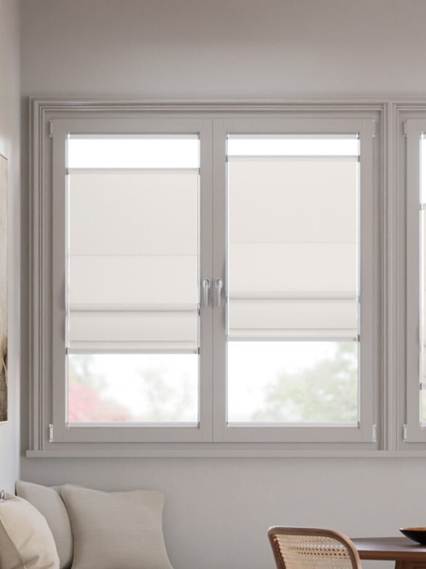 【窓貼りタイプ】エッタ アイボリー Top Down Bottom Up Stick2Fit Roman Blind サムネイル写真