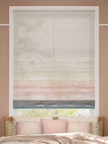 Strata Stripe Voile Opal ローマンシェード サムネイル写真