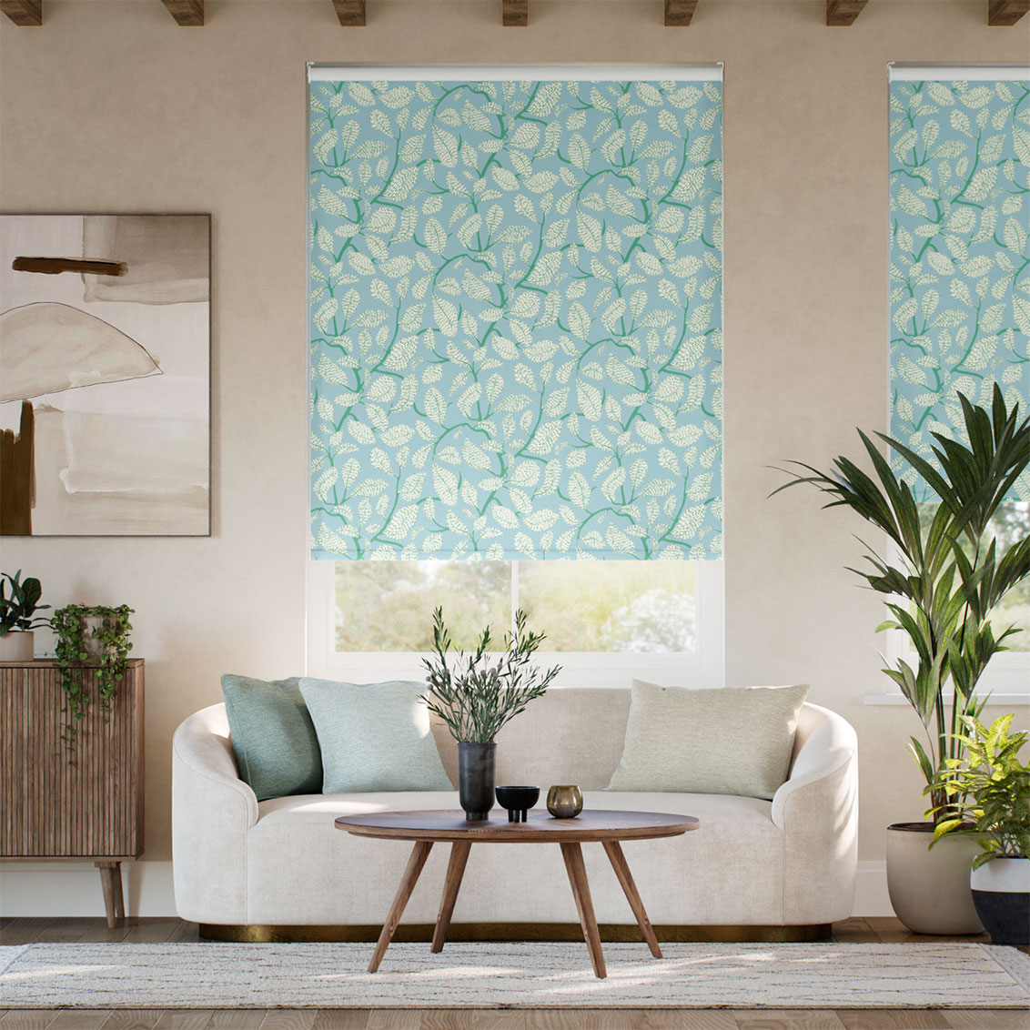 ２Sweet Bay Sky Roller Blind