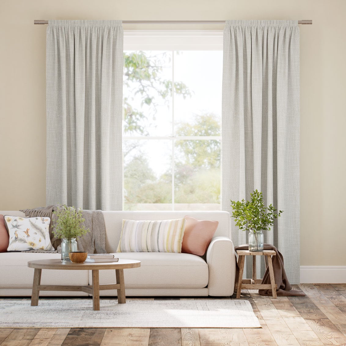 Sydney Warm Grey Curtains