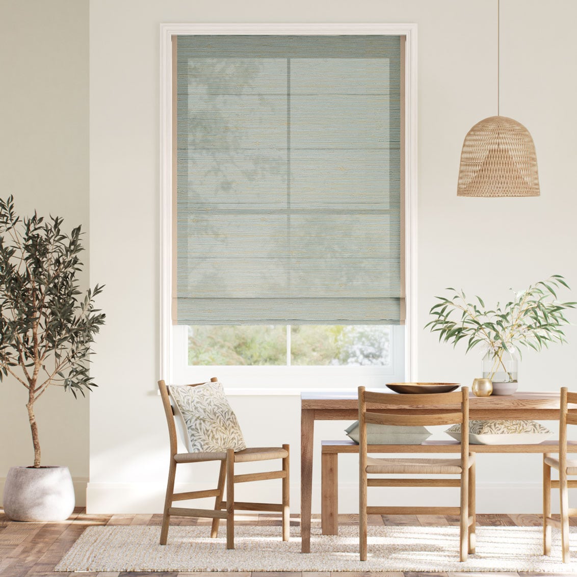 Talara Driftwood & Tan Roman Blind