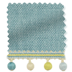 Thermal Luxe Dimout Teal & Spring Roller Blind サンプルの写真
