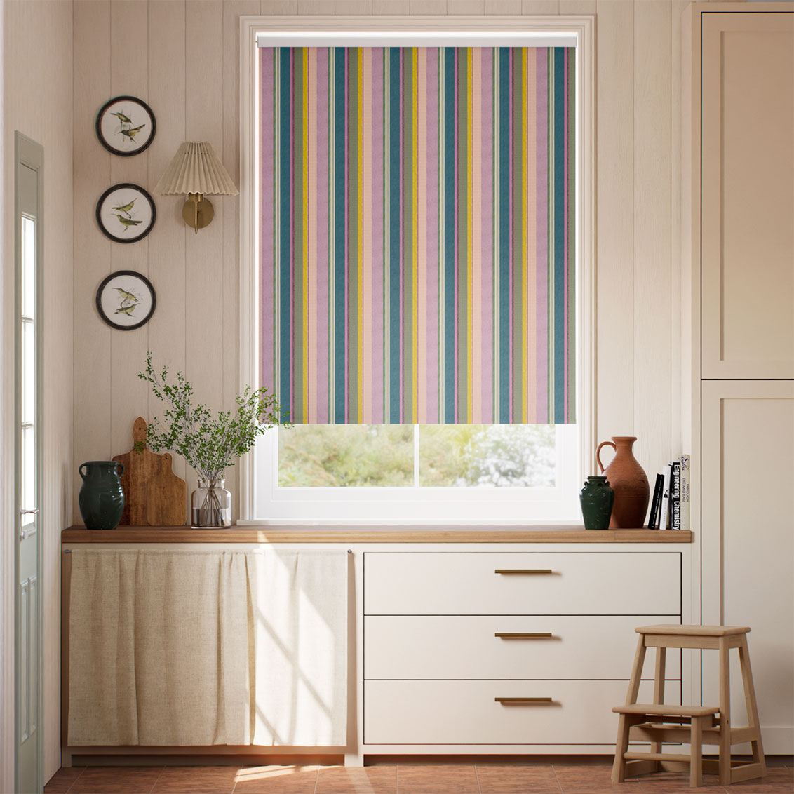 Twist2Go Archive Stripe Bliss Roller Blind