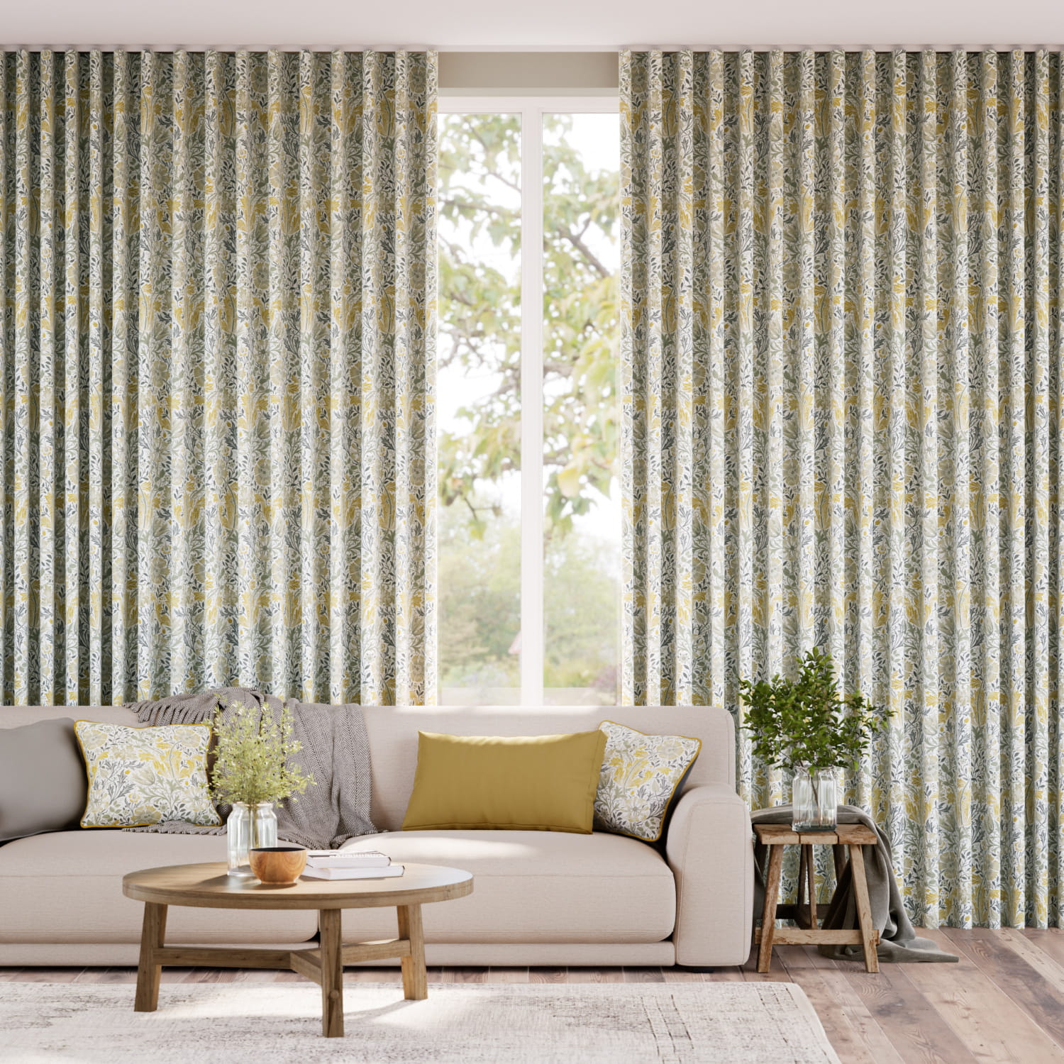 William Morris Compton Buttercup Curtains
