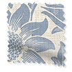 William Morris -ウィリアム・モリス サンフラワー ビンテージブルー ロールスクリーン サンプルの写真