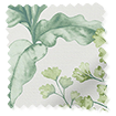 Woodland Fern Green & Aqua Roller Blind サンプルの写真